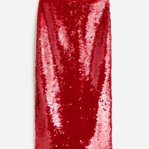 J. Crew Collection sequin side-slit midi skirt (NWT)